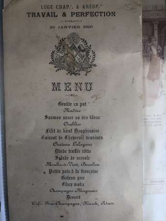 Menus anciens - Album d'environ 100 modèles 