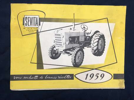 Tracteur SEVITA - Calendrier publicitaire illustré