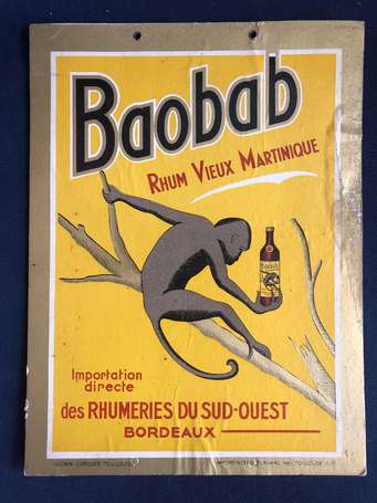 « BAOBAB Rhum vieux Martinique , importation 