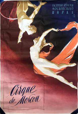 « Le Cirque de Moscou » - Affiche lithographiée 