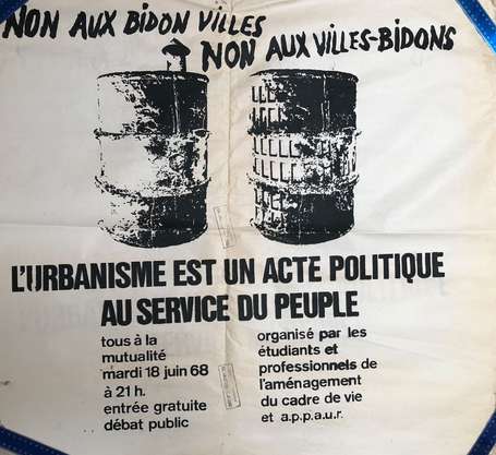 « Non aux Bidon Villes , Non aux Villes Bidons , 