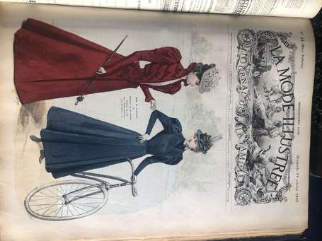 LA MODE ILLUSTREE - 3 volumes du Journal de Mode 