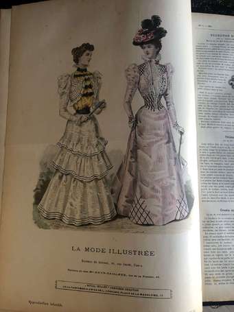 LA MODE ILLUSTREE - 3 volumes du Journal de Mode 