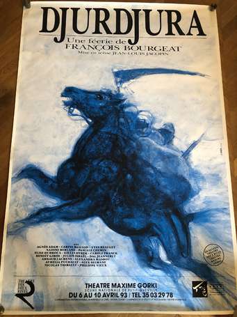 DJURDJURA - affiche de théâtre illustrée d'un 