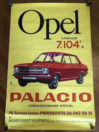 Automobile - OPEL PALACIO - affiche illustrée par 