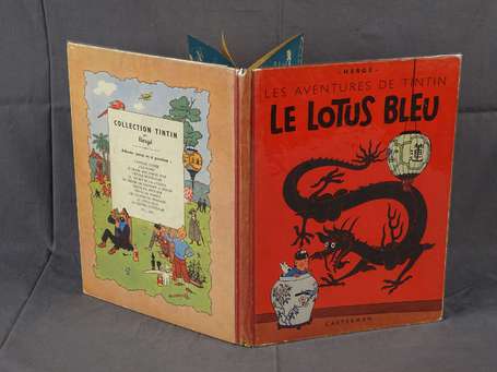 Hergé : Tintin 4 ; Le Lotus Bleu en édition 
