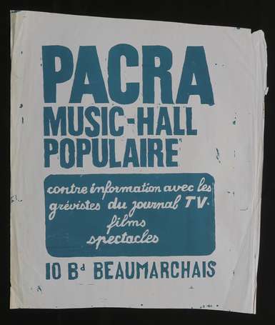 MAI 68 - PACRA Music-Hall populaire contre 