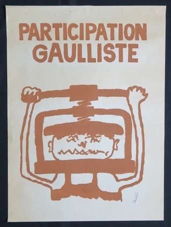 MAI 68 - Participation gaulliste - Affiche 