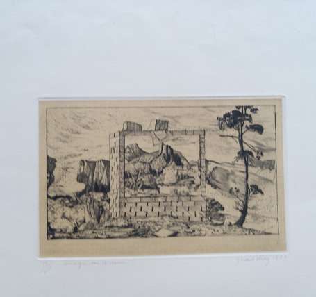 Lot de 5 gravures dont : DIAZ Gérard, 