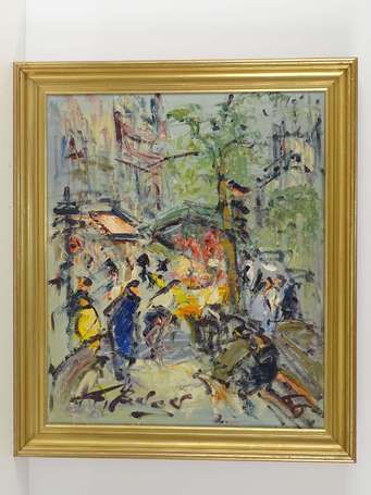 BERGER Georges (1908-1976) Rue de Bucy Huile sur 