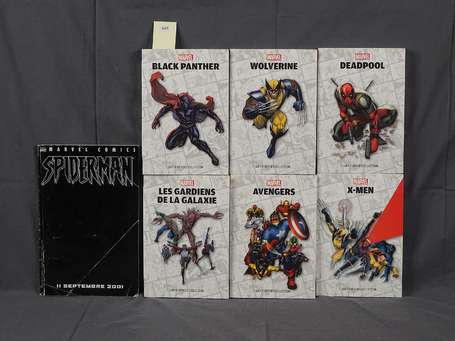 Super-héros : 6 albums : Black Panther, Wolverine,