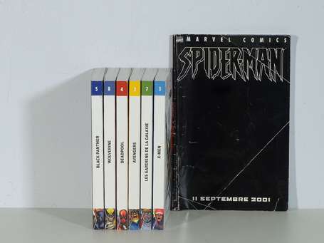 Super-héros : 6 albums : Black Panther, Wolverine,