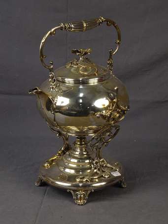 CHRISTOFLE Samovar en métal argenté, la verseuse à