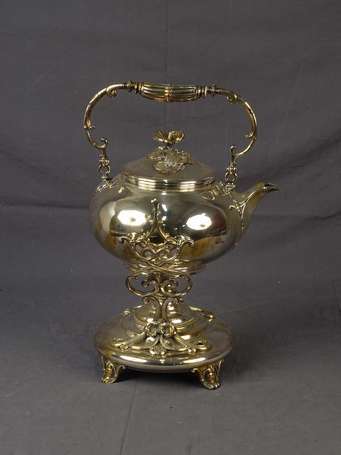 CHRISTOFLE Samovar en métal argenté, la verseuse à