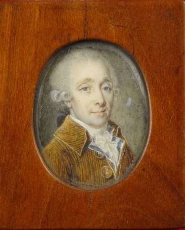 Ecole Française Fin XVIIIème siècle Portrait 