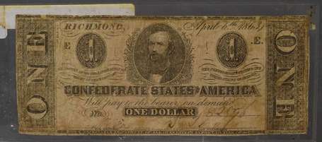 Billet d'un dollars conféré Richmond 1863