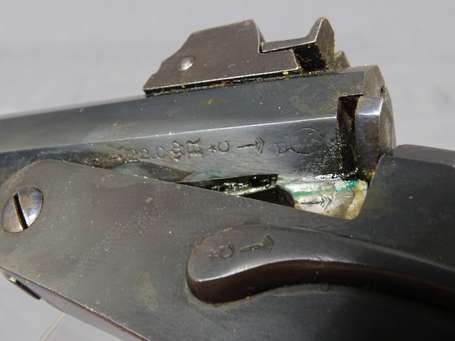 Pistolet de salon de fabrication belge, 22 short, 