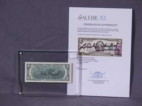 WARHOL Andy (1928-1987) - Deux dollars Thomas 