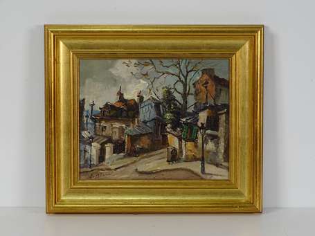 LE SAOUT Edouard (1909-1981) Paris, rue à 