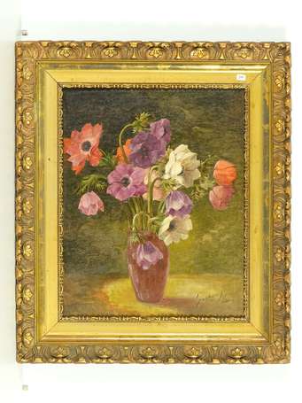 NOURY Gaston (1865-1936) Bouquet Huile sur panneau