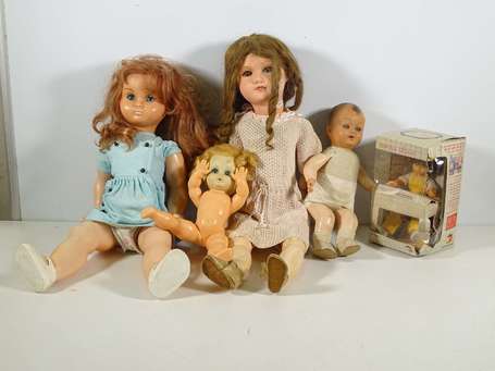 Lot de poupées dont SFBJ tête composition 301 -12 