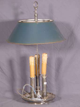 Lampe bouillotte à trois lumières en métal 