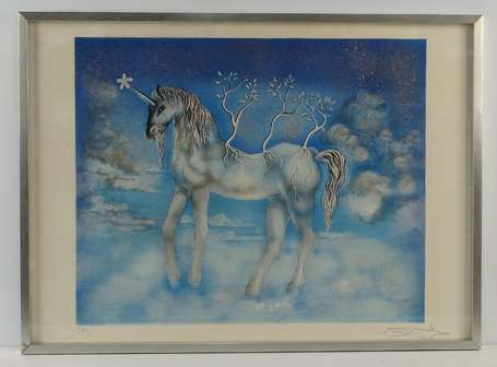 DALI Salvador (1904-1989). La licorne. 