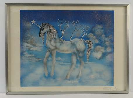 DALI Salvador (1904-1989). La licorne. 