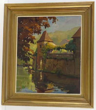 MAREC Jean (1901-1972) Brantôme (Dordogne) Huile 