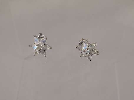 Paire de boucles d'oreilles en argent 925 