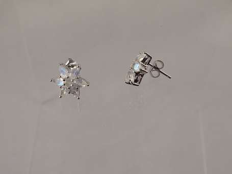 Paire de boucles d'oreilles en argent 925 