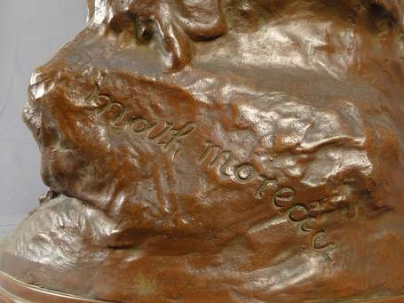 MOREAU Mathurin 1822-1912 La Vague Sujet en bronze