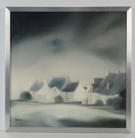 GENDRON Luc (1945-), Paysage breton, huile sur 