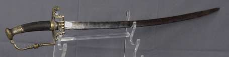 Epée d'officier XIXé, garde avec grenade, lame de 
