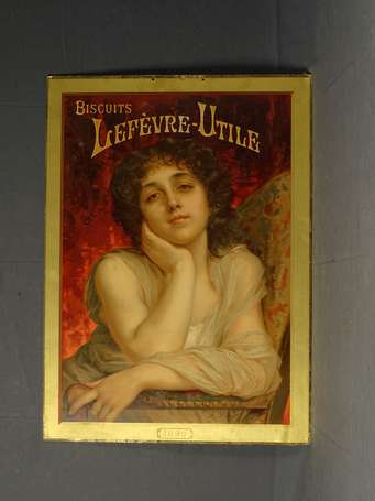 LU / Lefèvre-Utile : Panonceau lithographié pour 