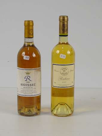 1 Bt R de Rieusec 1985 et 1 Bt Barons de 