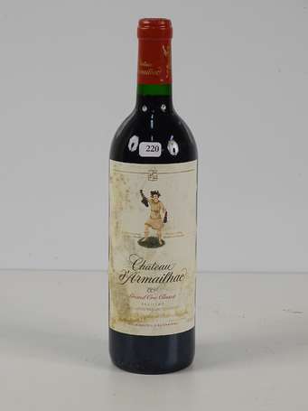 1 Bt Château d'Armailhac, Pauillac 1991 (ET)