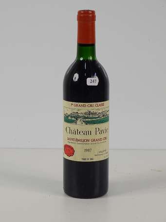 1 Bt Château Pavie, Saint-Emilion, 1987 (Niv 8 cm 