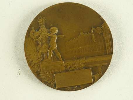 Médaille de table - Ville de Nancy - bronze - 5cm 