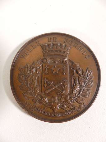 Médaille de table - Ville de Pornic - cuivre - 
