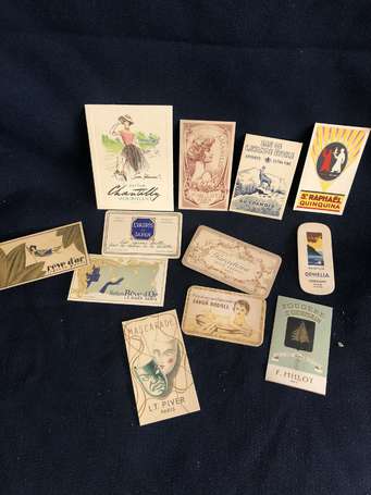 Parfum - 12 cartes parfumées anciennes illustrées