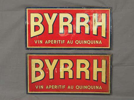 BYRRH Vin Apéritif au Quinquina : 2 tôles 