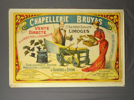 CHAPELLERIE BRUYAS /à Givors : Affiche 