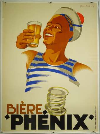 BIÈRE PHÉNIX /à Marseille : Affiche lithographiée 