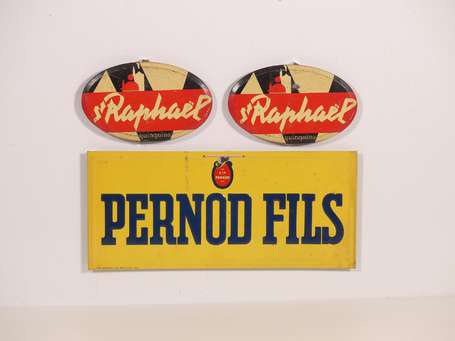 PERNOD FILS : Bandeau en tôle lithographiée 