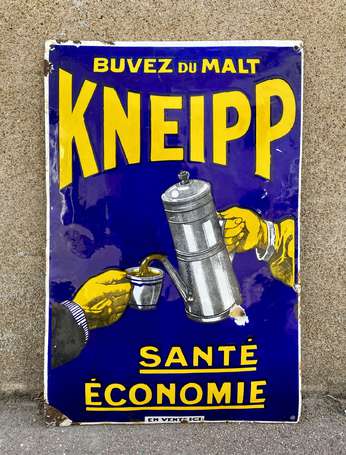 MALT KNEIPP « Santé Économie » : Plaque émaillée 