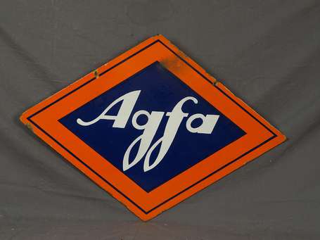 AGFA Pellicules : Plaque émaillée de forme 