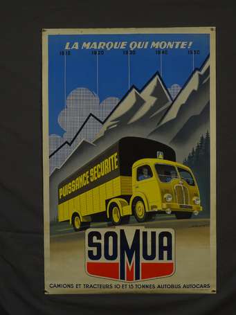 SOMUA Camions et Tracteur : Affiche lithographiée 