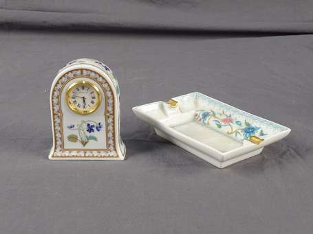 HAVILAND - Pendulette en porcelaine Impératrice 