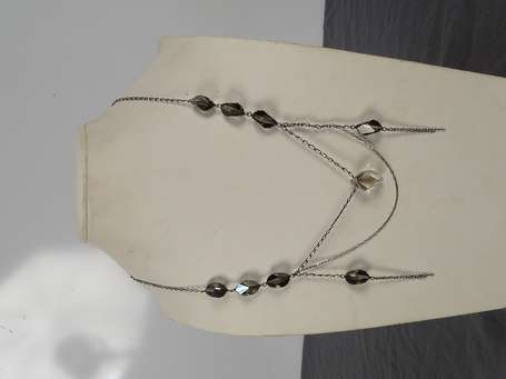 SWAROVSKI, collier composé de chaînes de métal 
